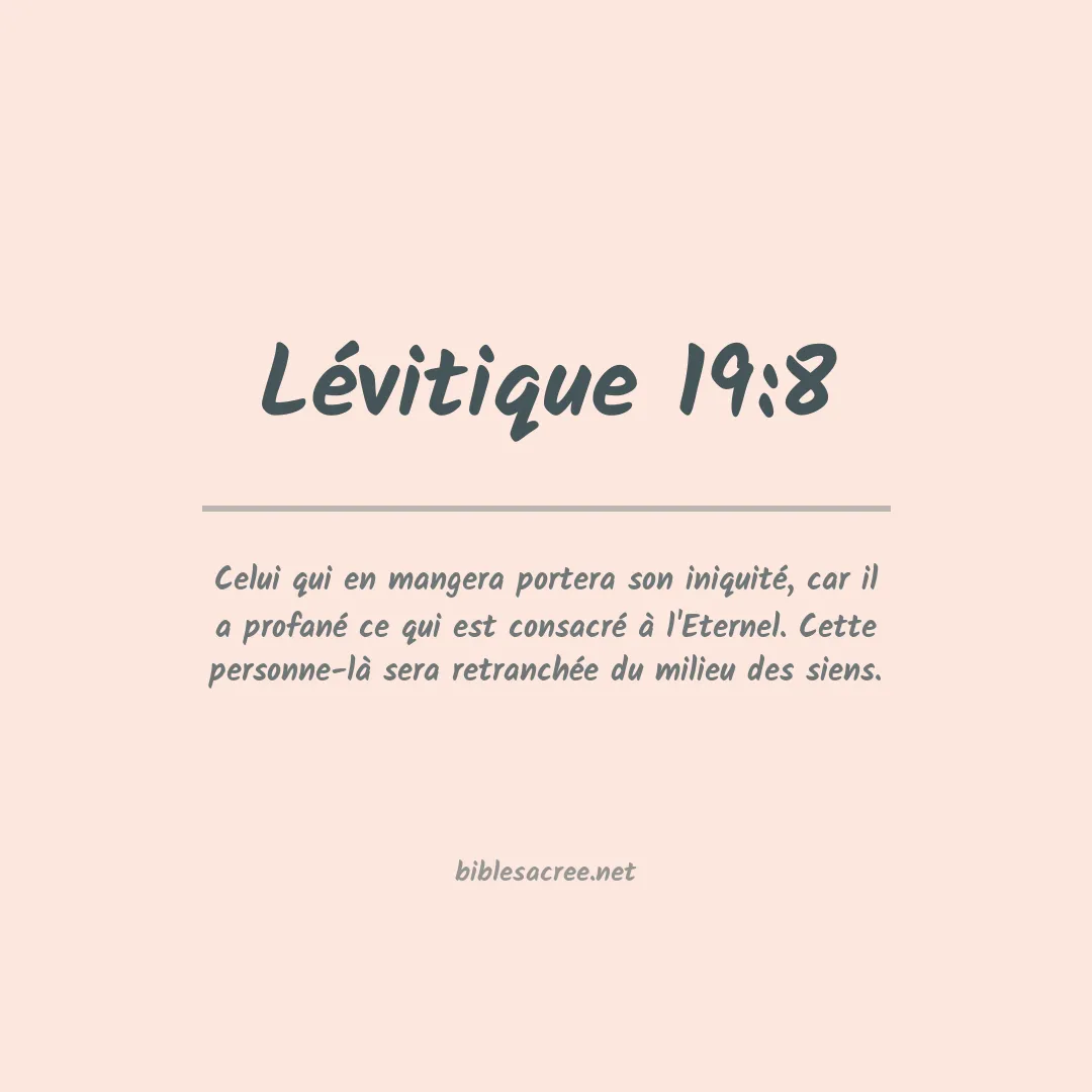 Lévitique - 19:8
