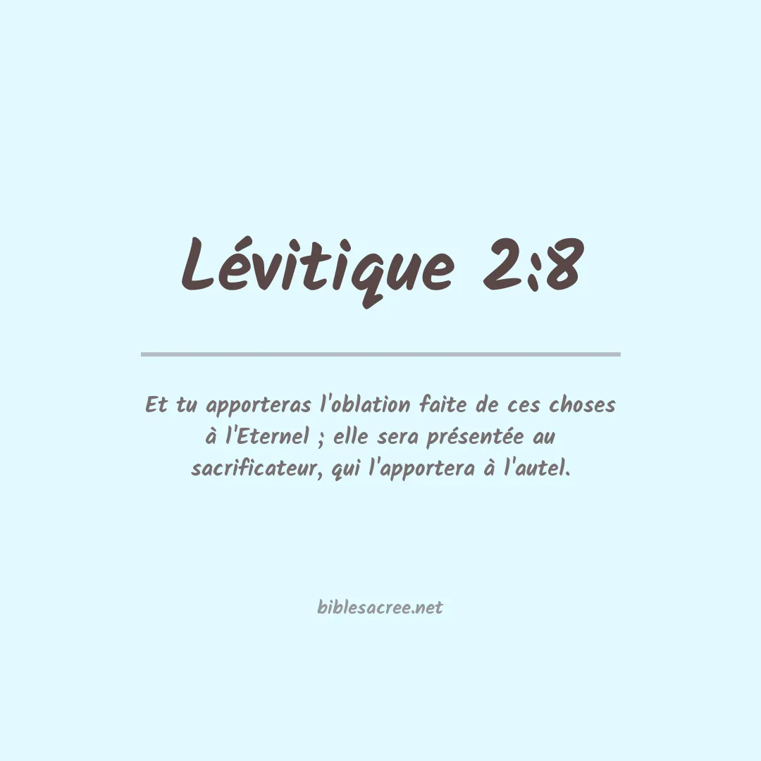 Lévitique - 2:8