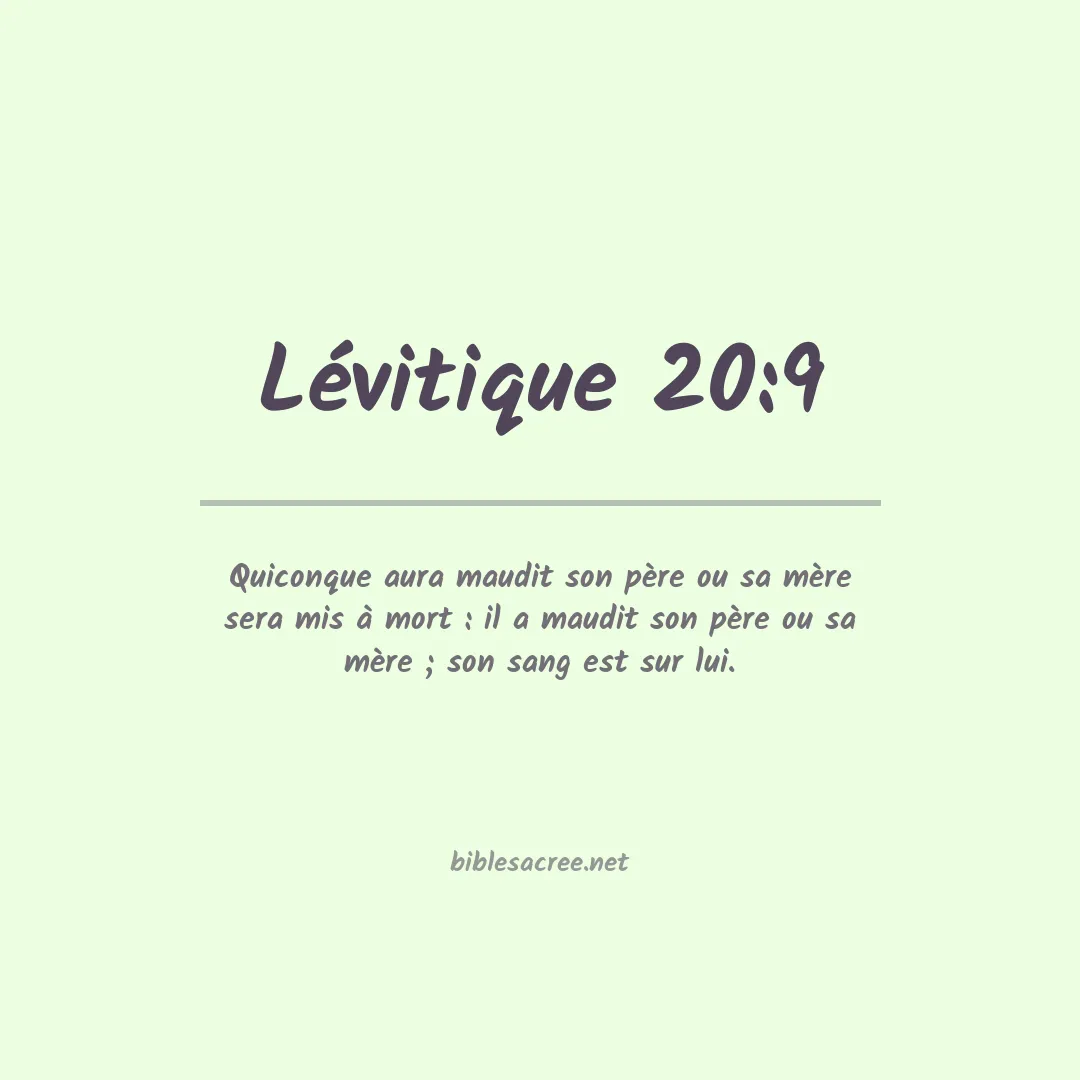Lévitique - 20:9