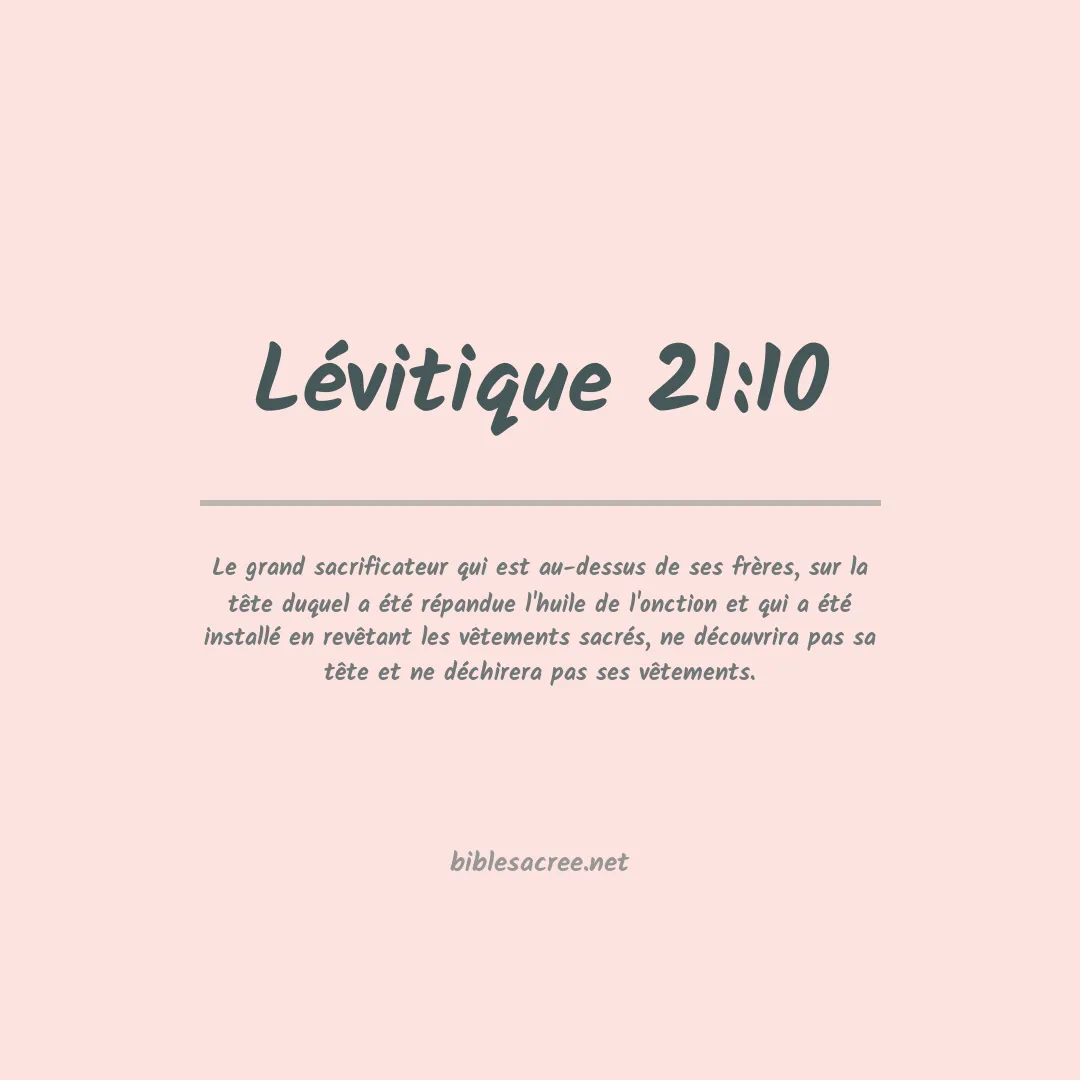 Lévitique - 21:10