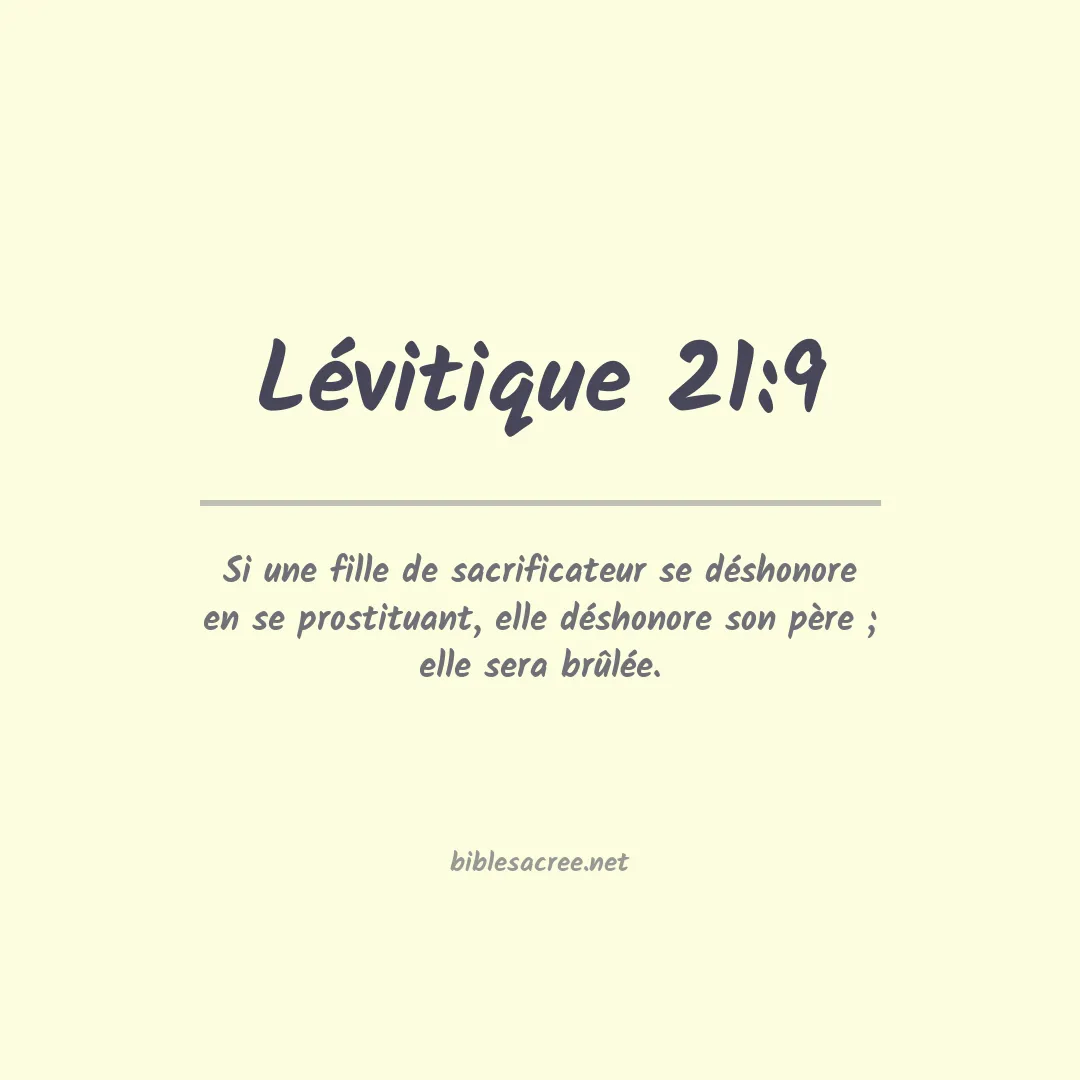 Lévitique - 21:9