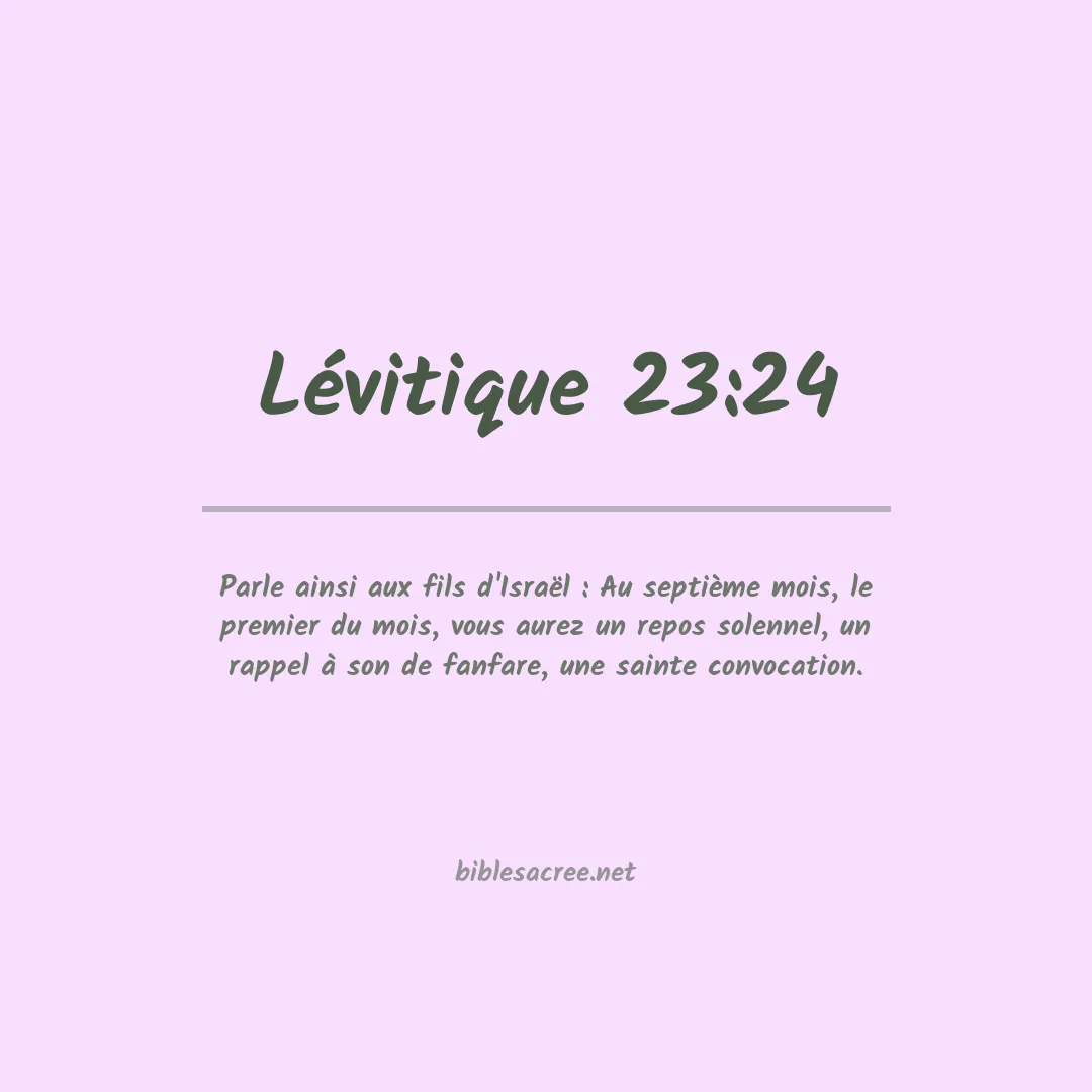 Lévitique - 23:24