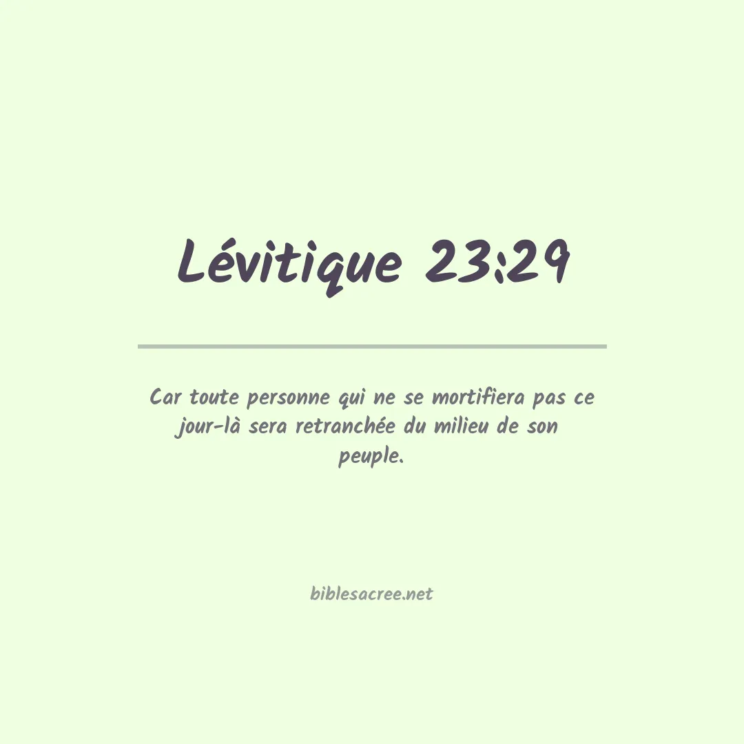 Lévitique - 23:29