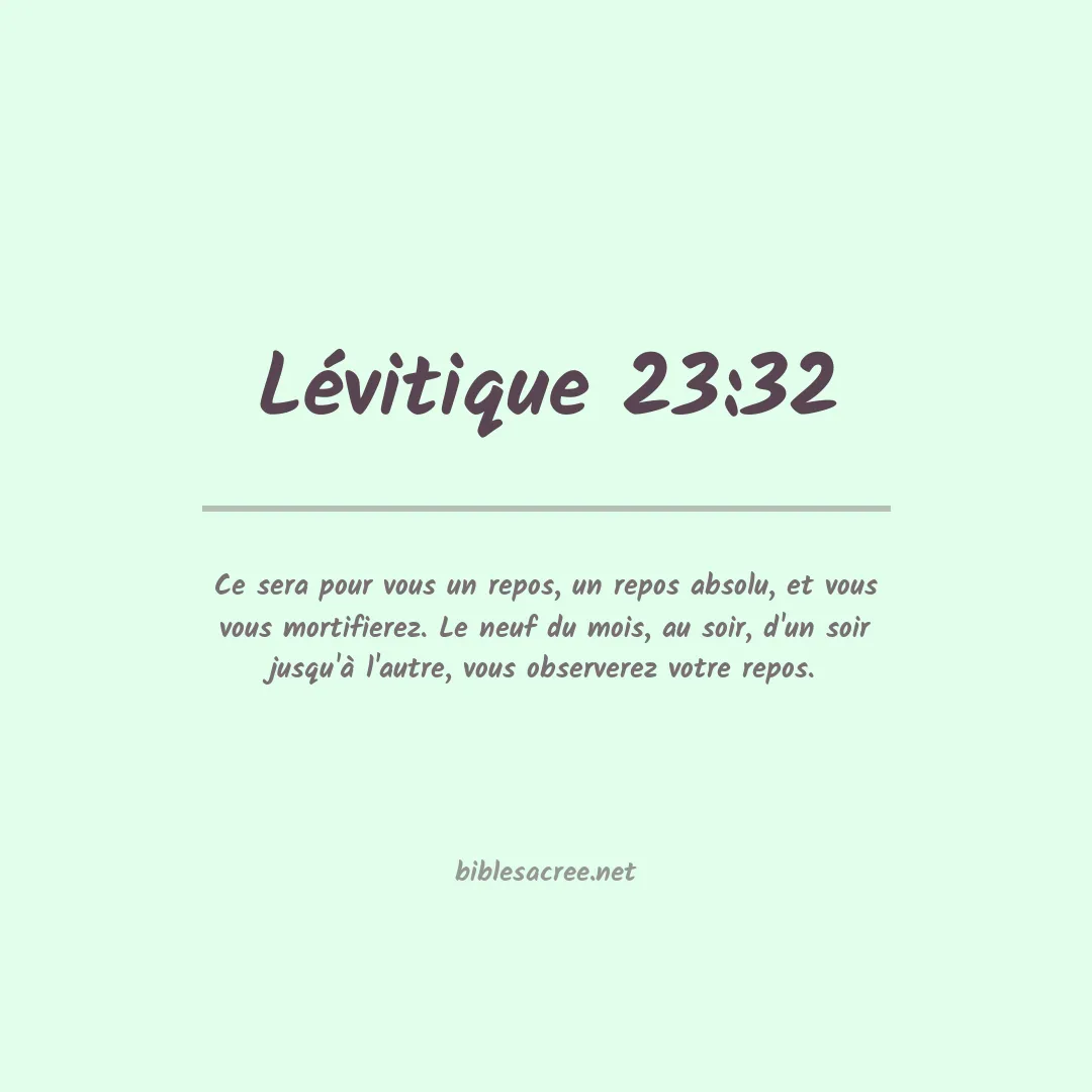 Lévitique - 23:32
