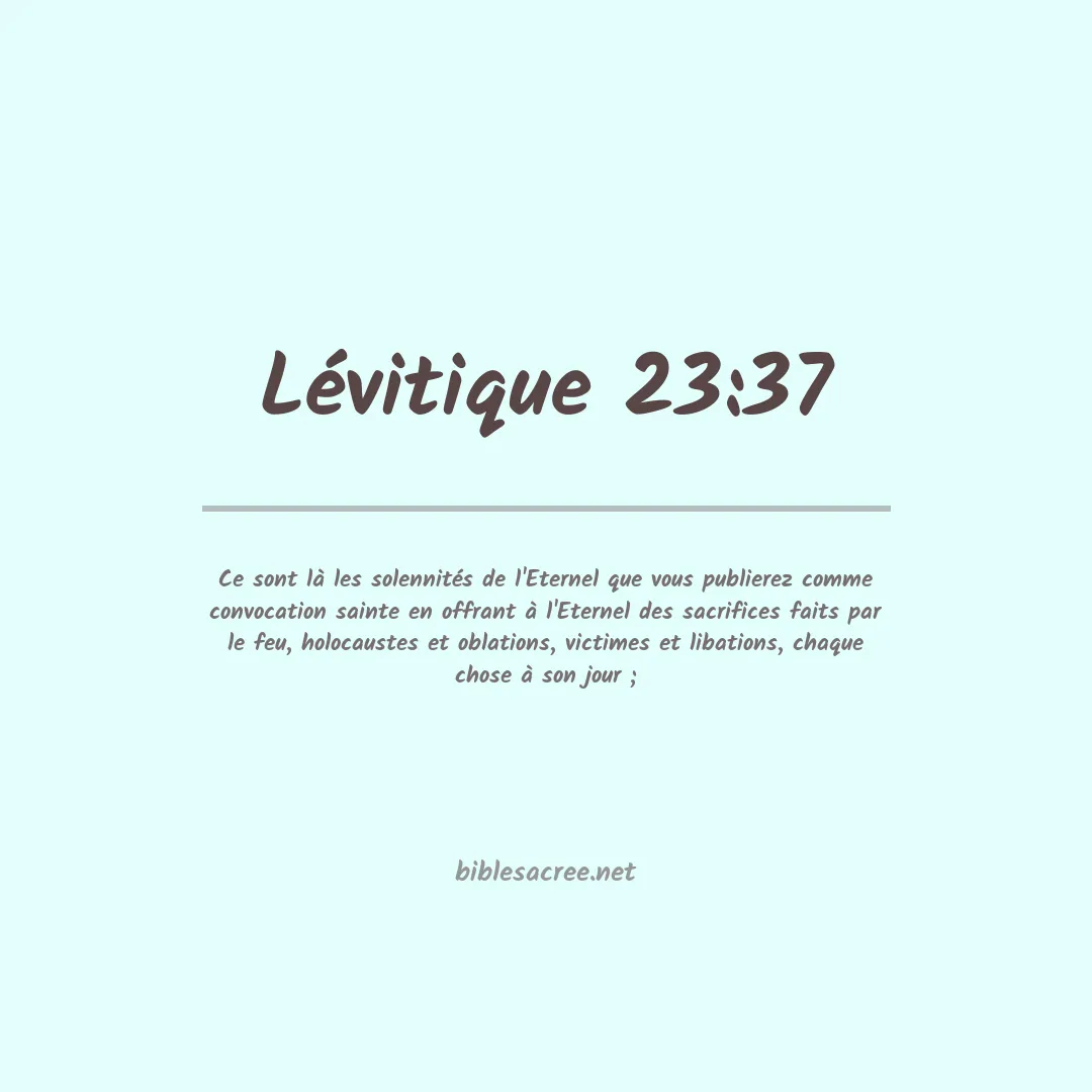 Lévitique - 23:37