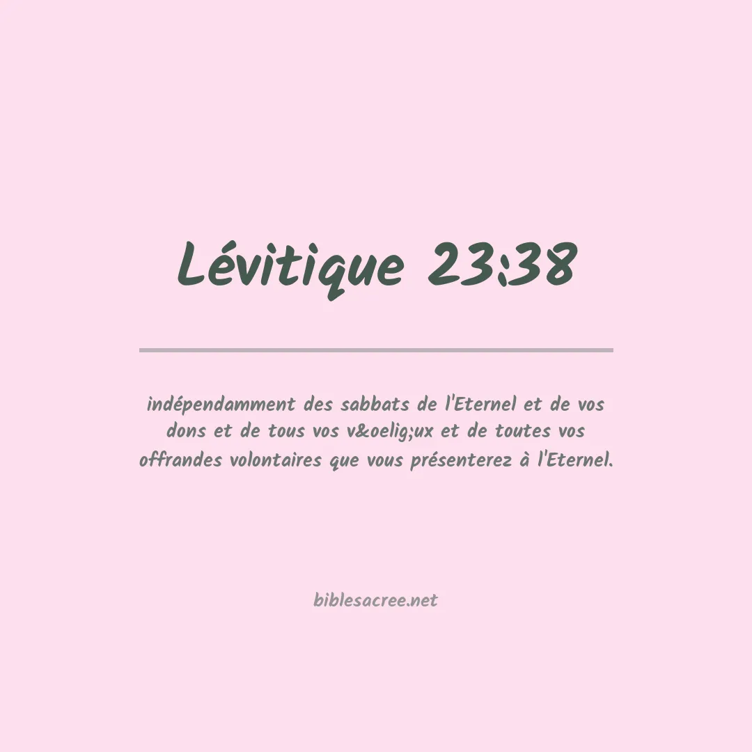 Lévitique - 23:38