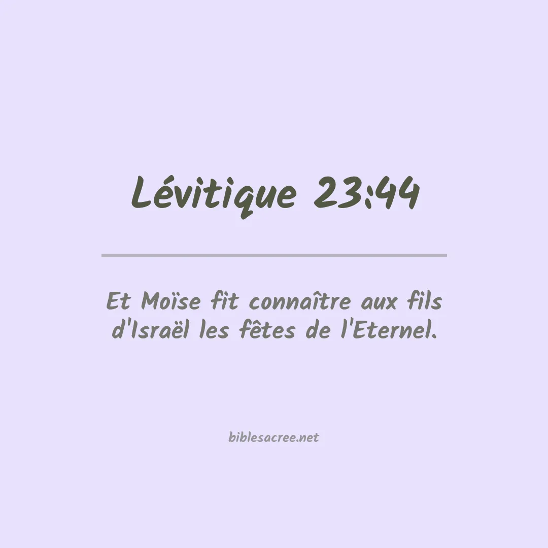 Lévitique - 23:44