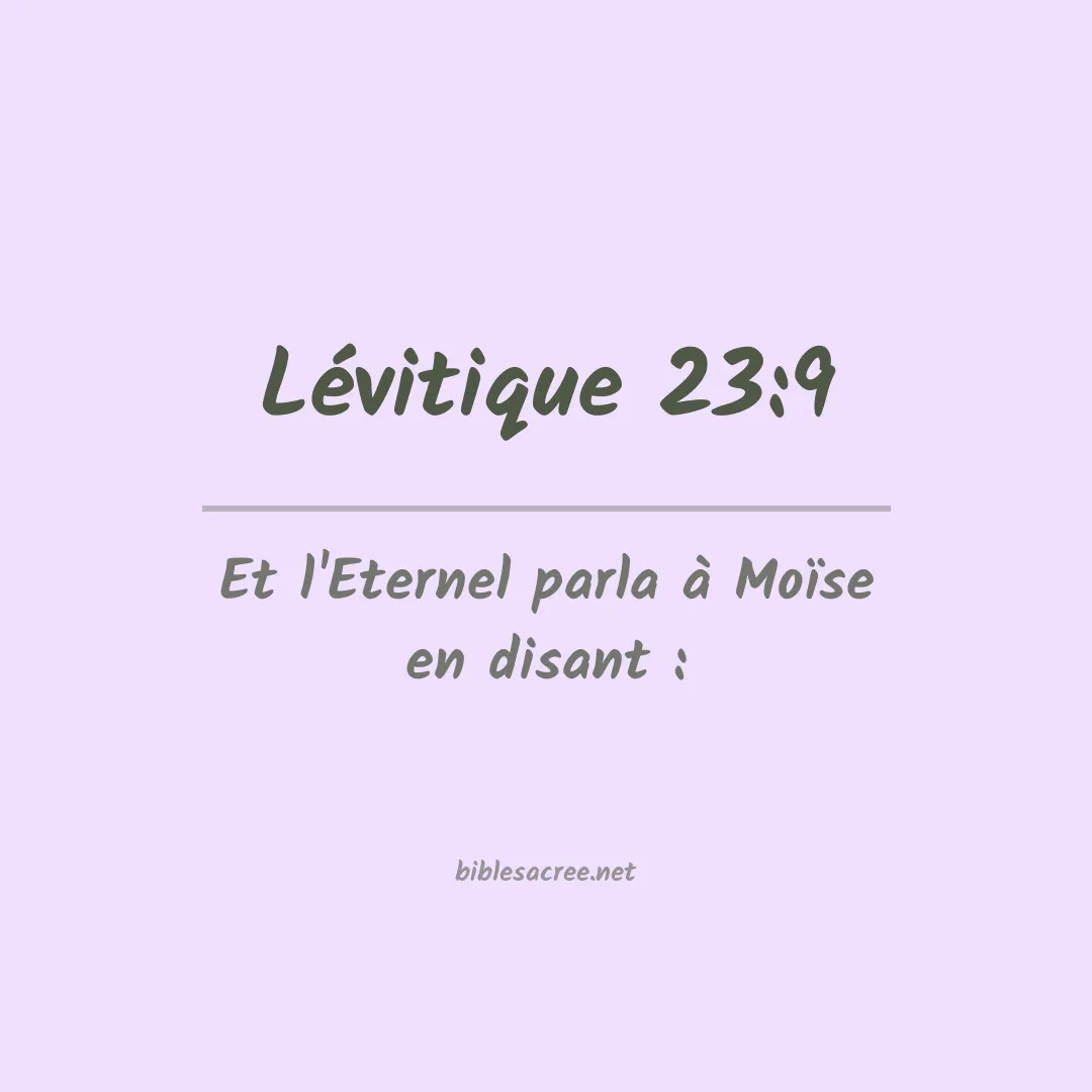 Lévitique - 23:9