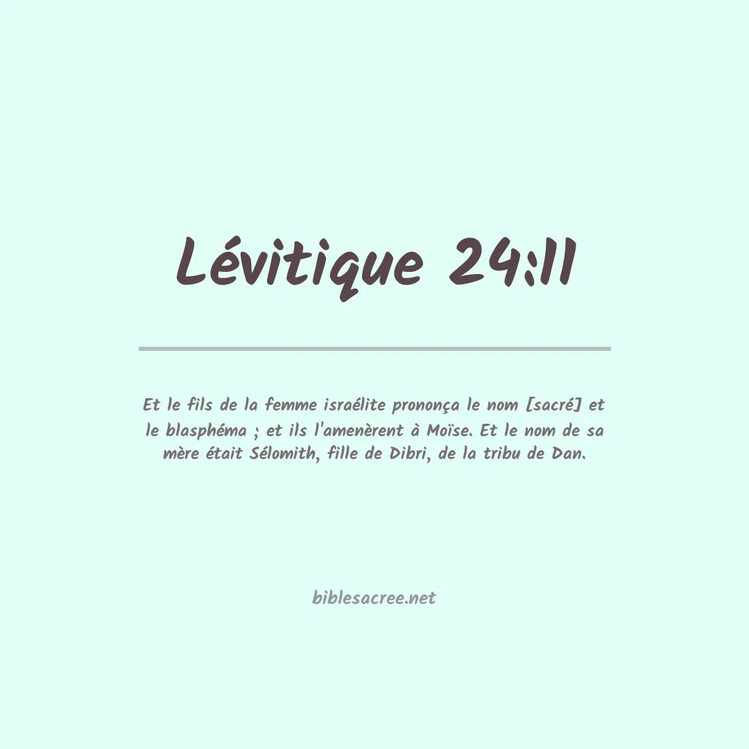 Lévitique - 24:11