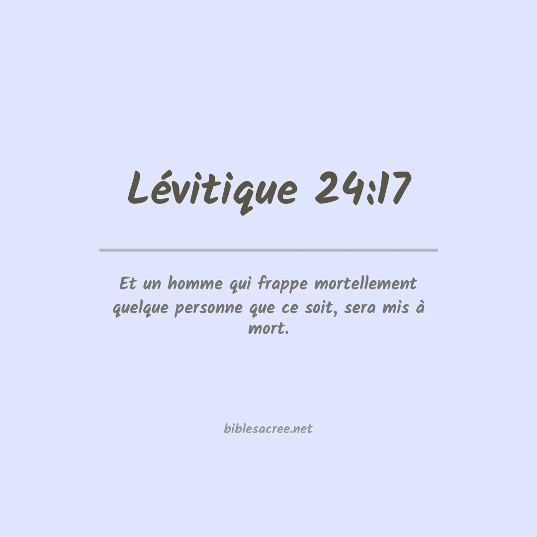 Lévitique - 24:17