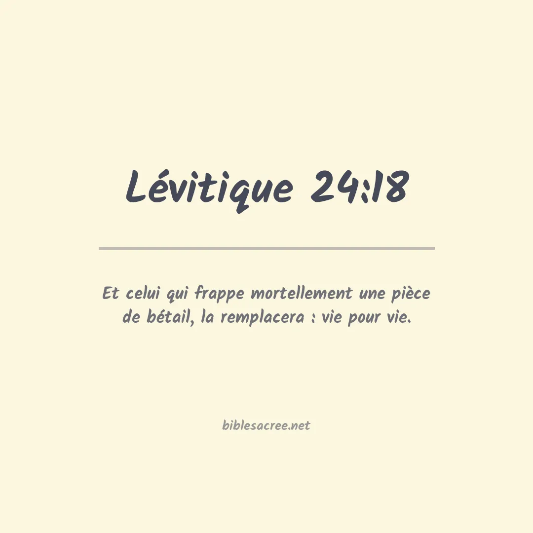 Lévitique - 24:18