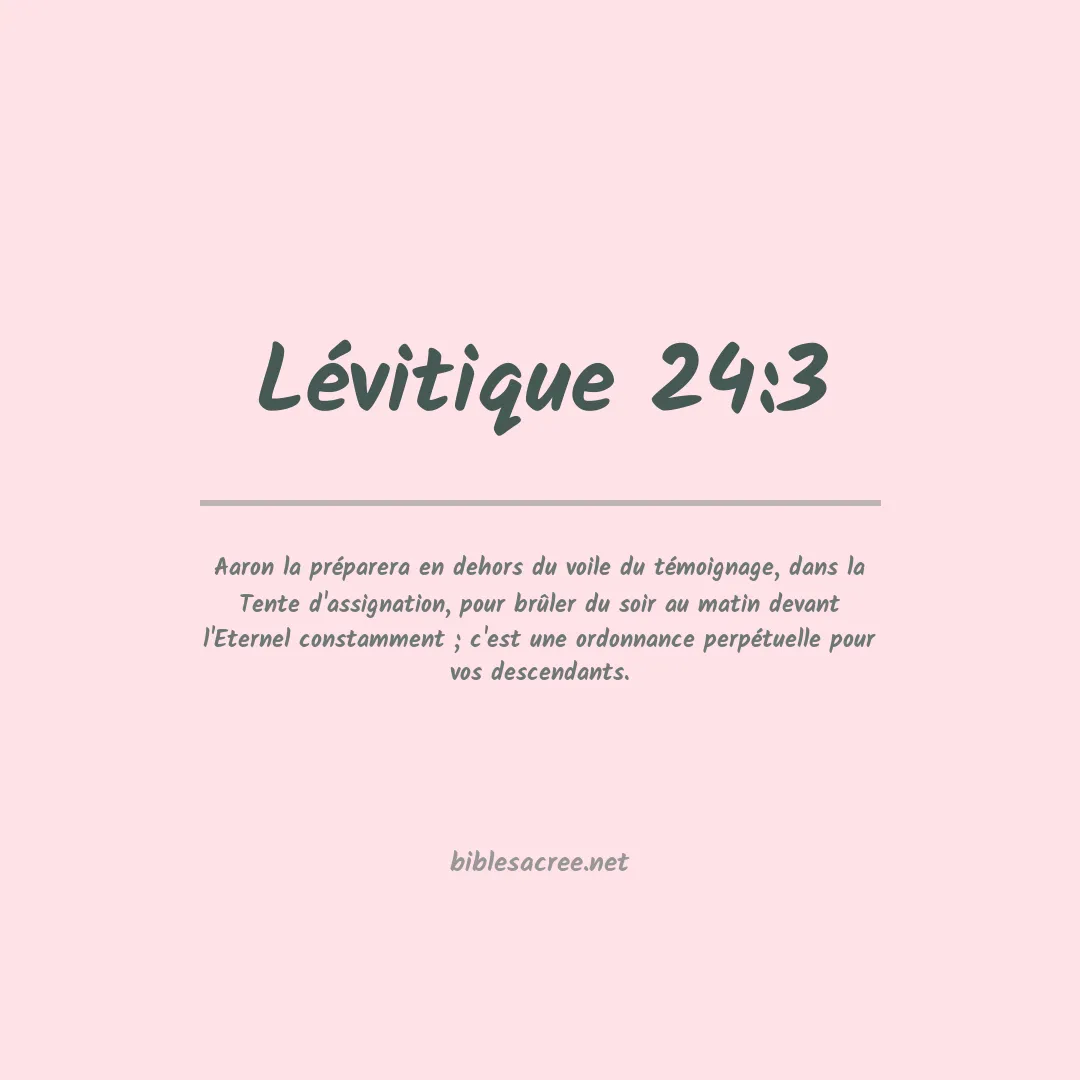 Lévitique - 24:3