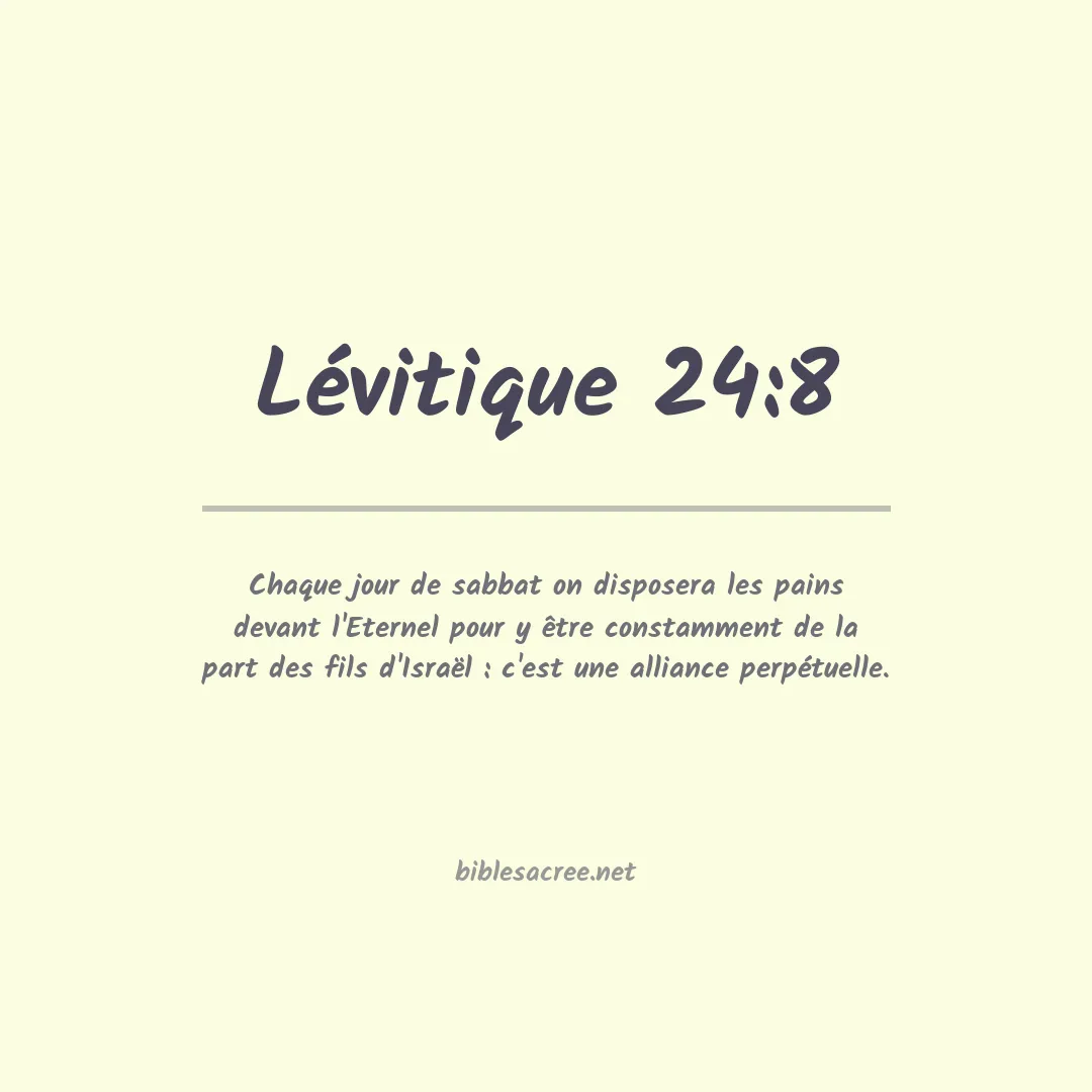 Lévitique - 24:8