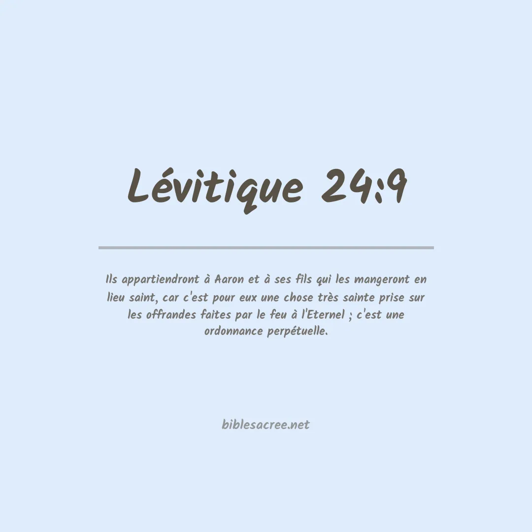 Lévitique - 24:9
