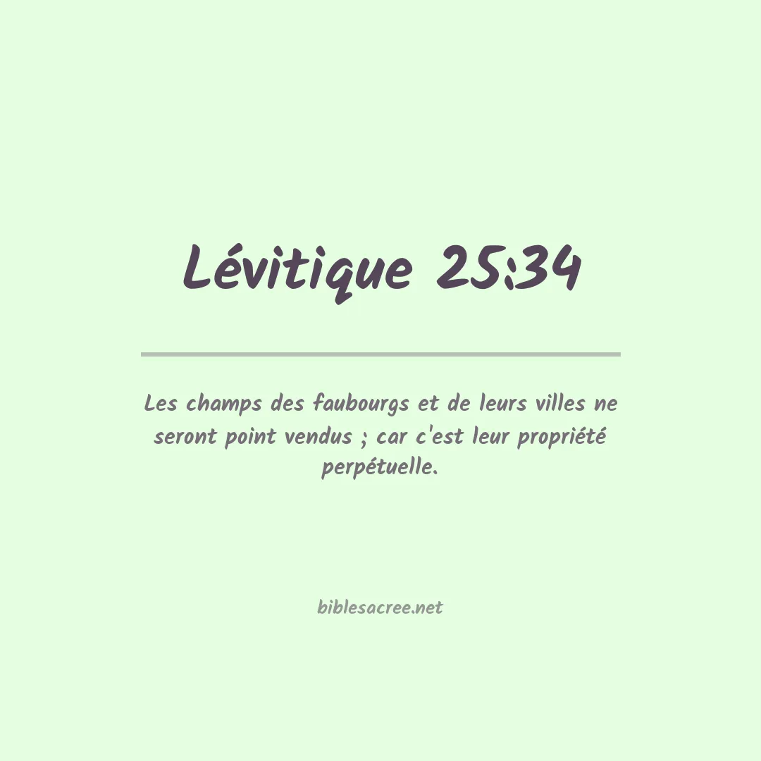 Lévitique - 25:34
