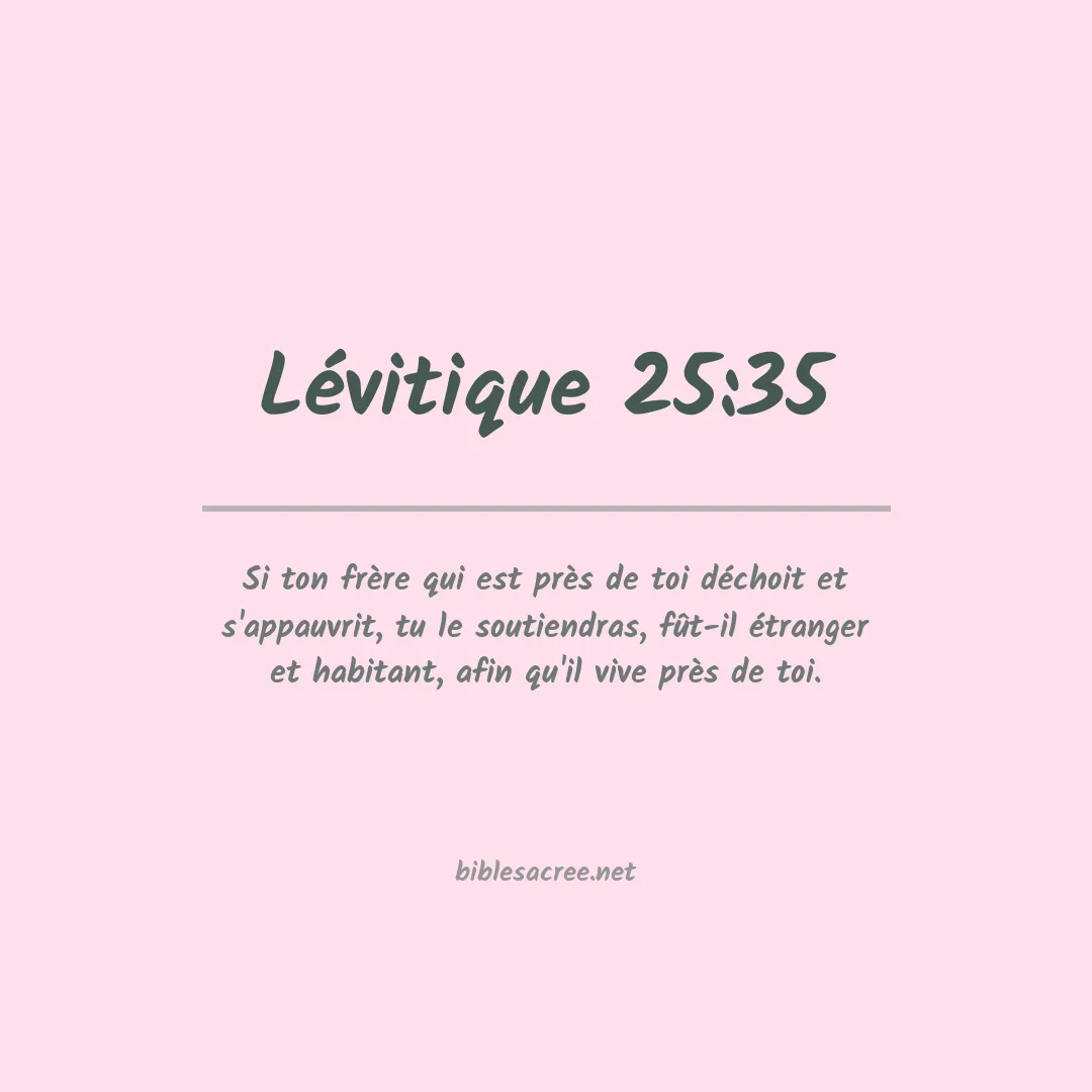 Lévitique - 25:35