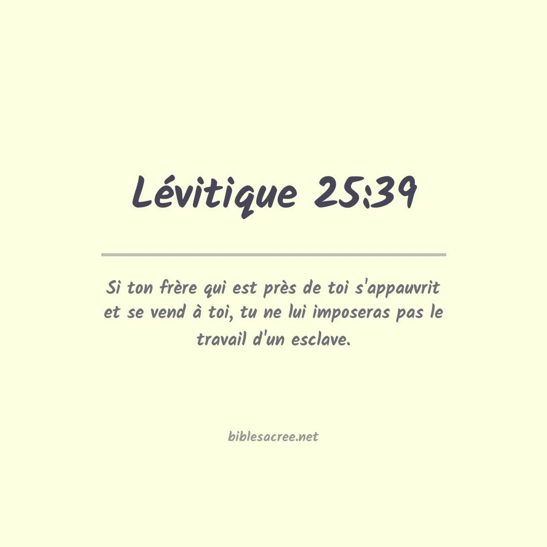 Lévitique - 25:39