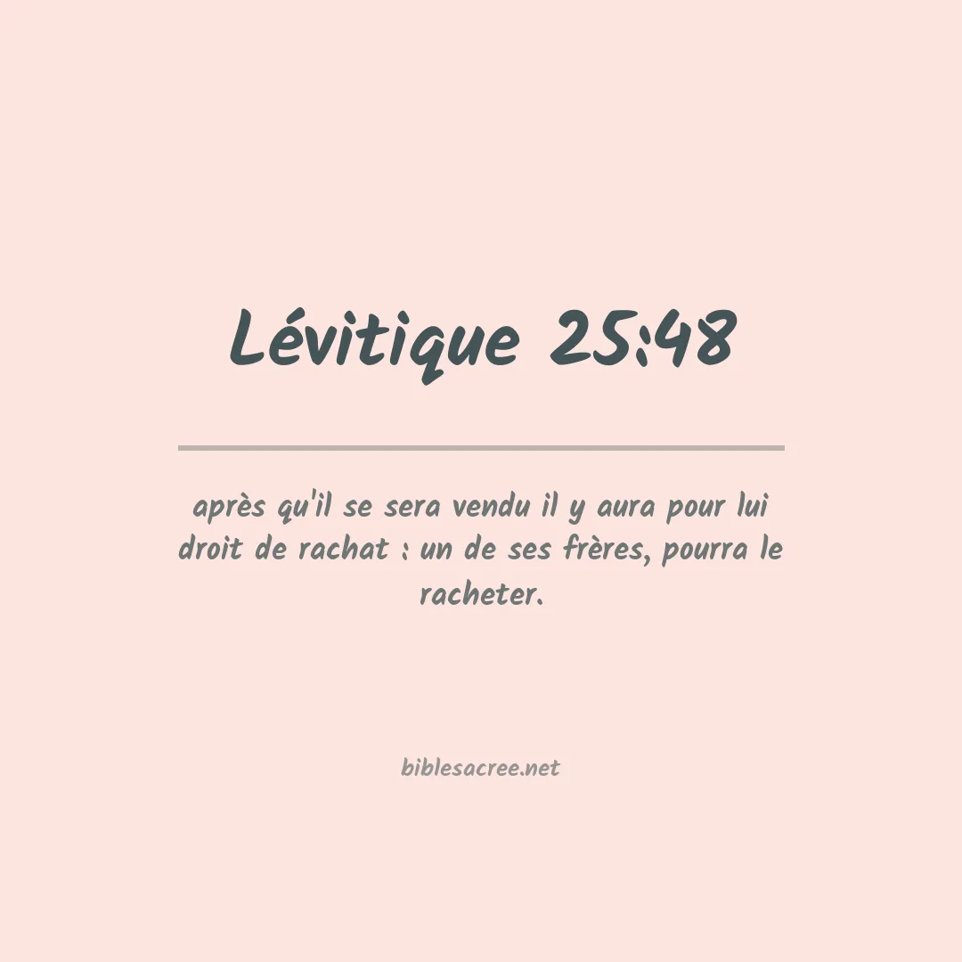 Lévitique - 25:48