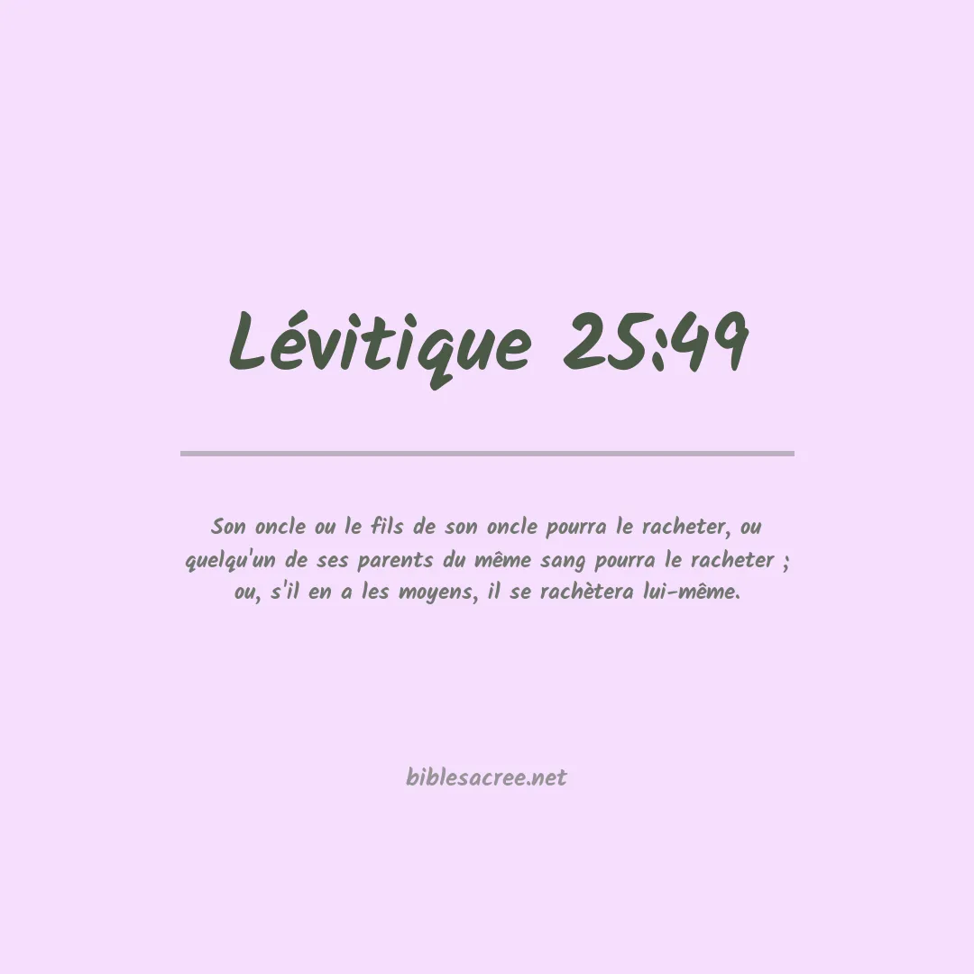 Lévitique - 25:49