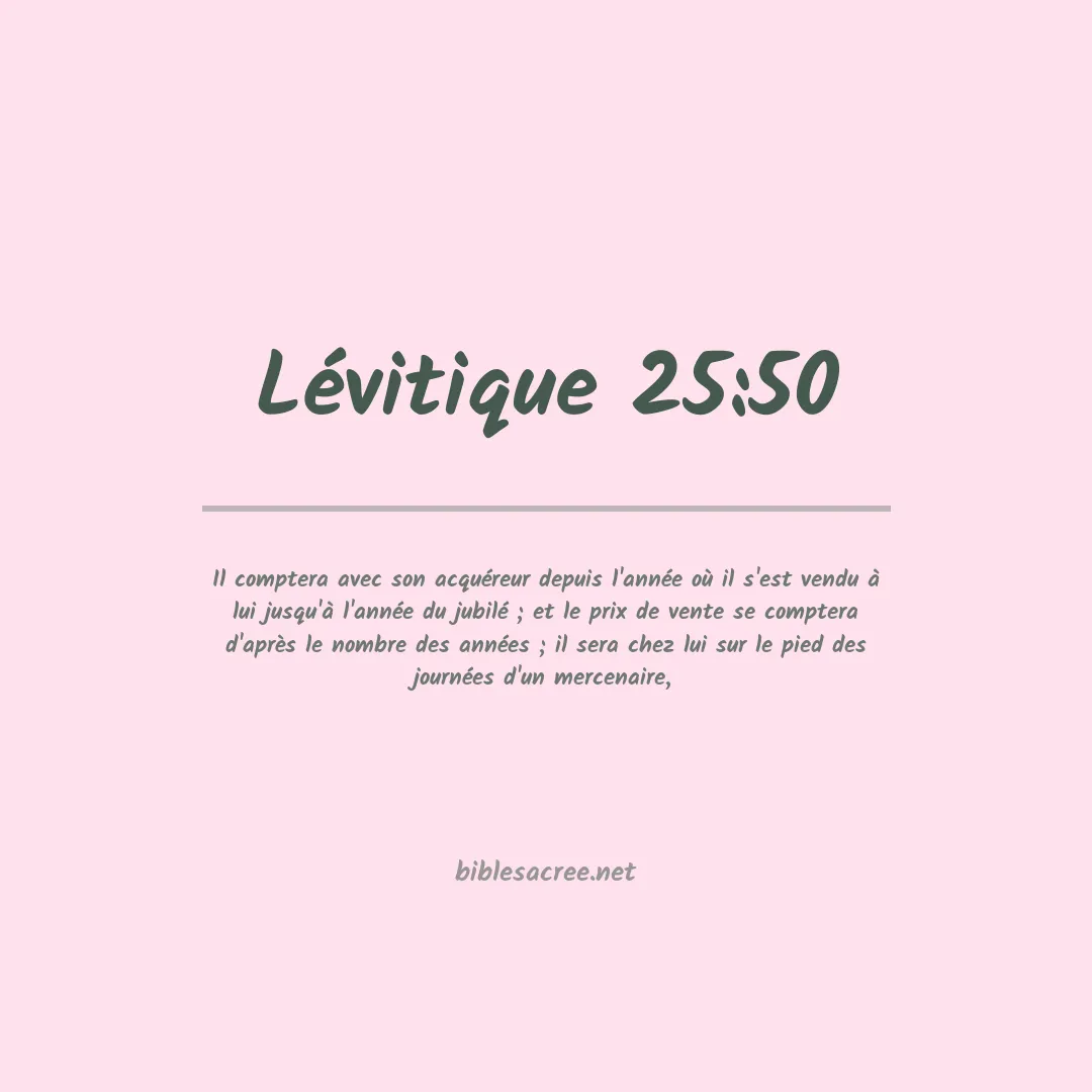 Lévitique - 25:50