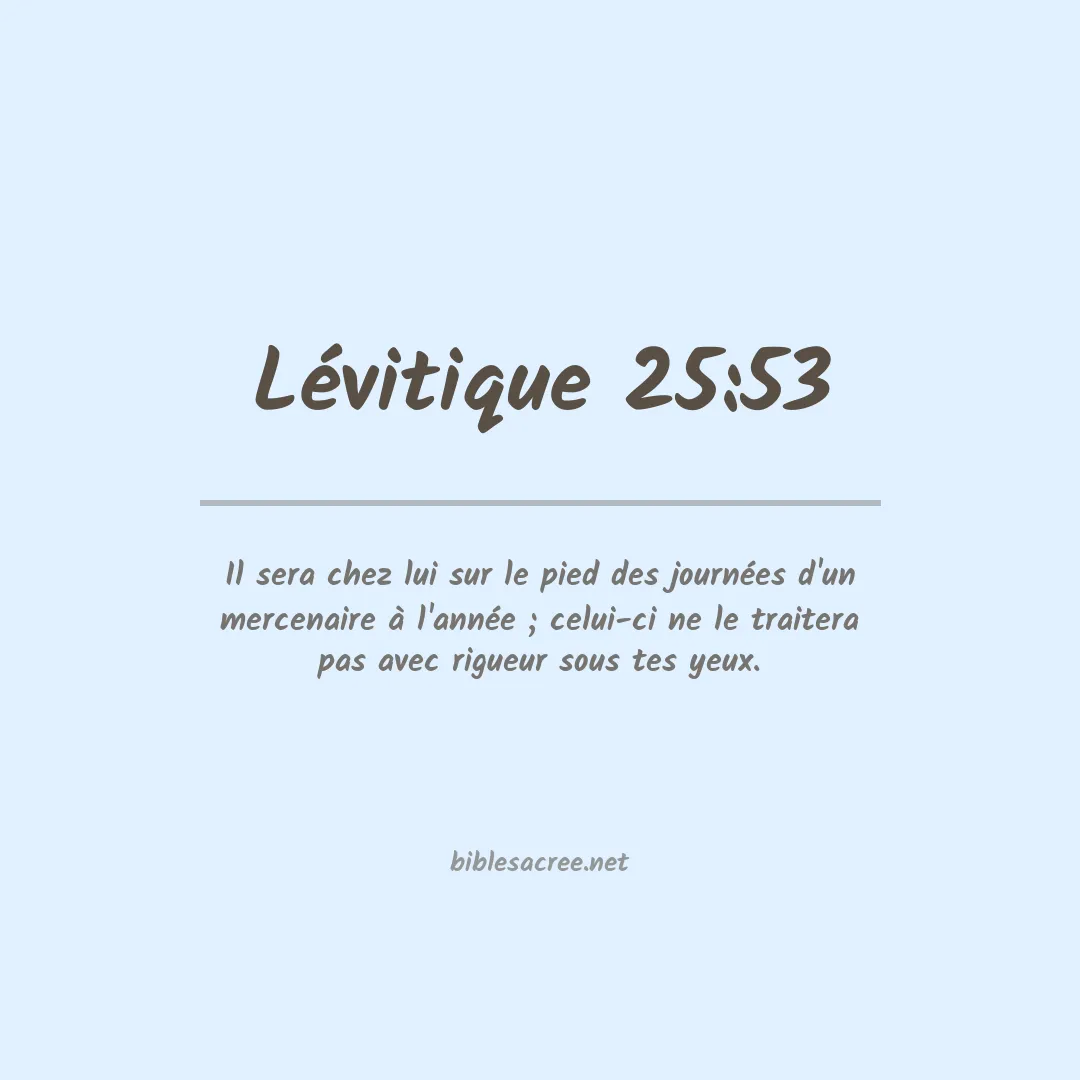 Lévitique - 25:53