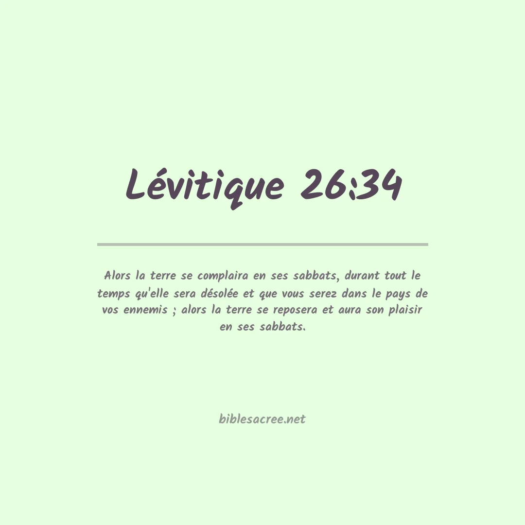 Lévitique - 26:34