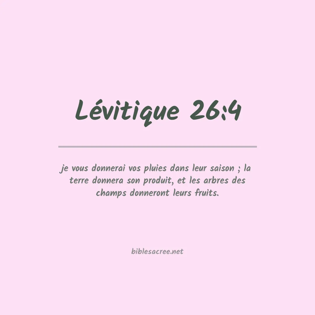 Lévitique - 26:4