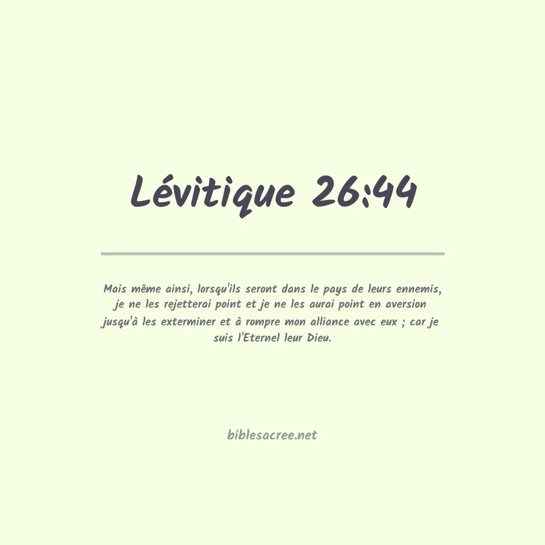 Lévitique - 26:44