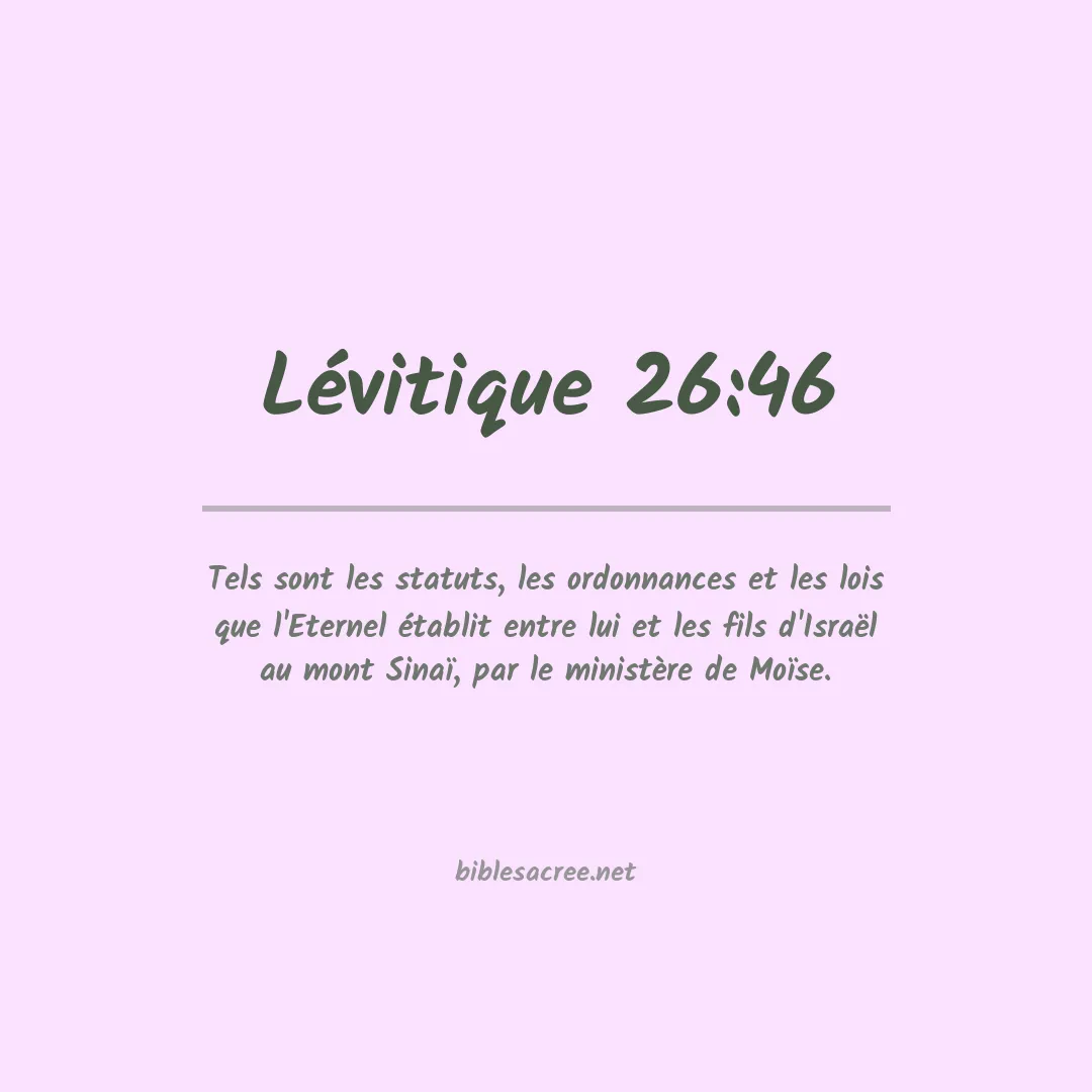 Lévitique - 26:46