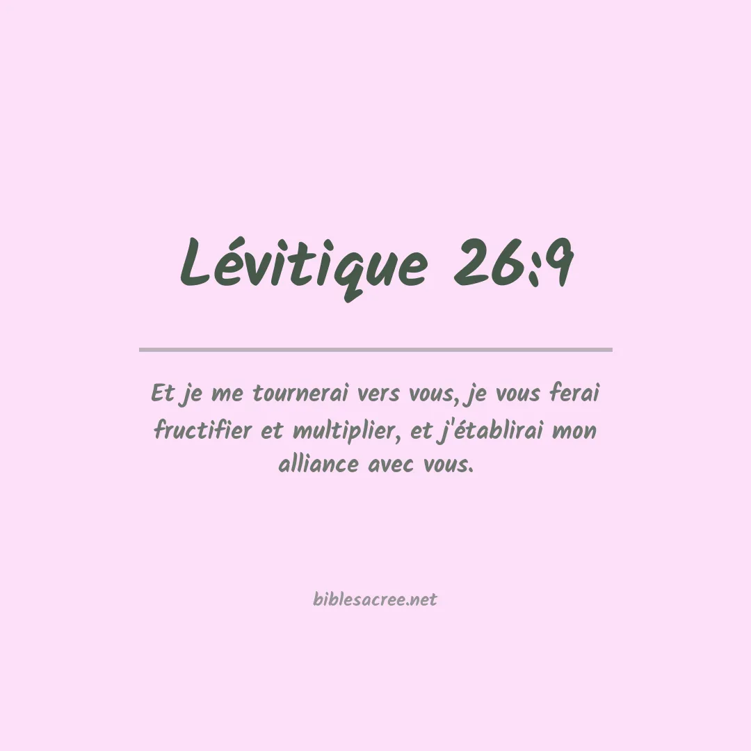 Lévitique - 26:9