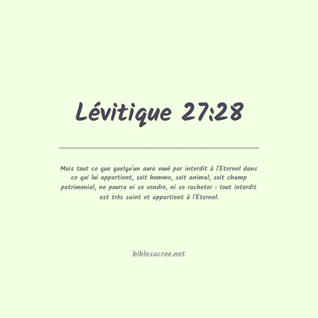 Lévitique - 27:28