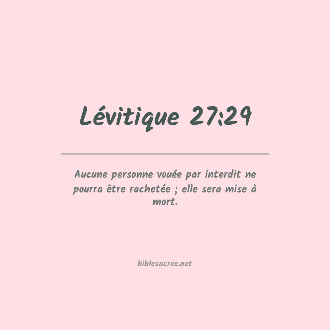 Lévitique - 27:29