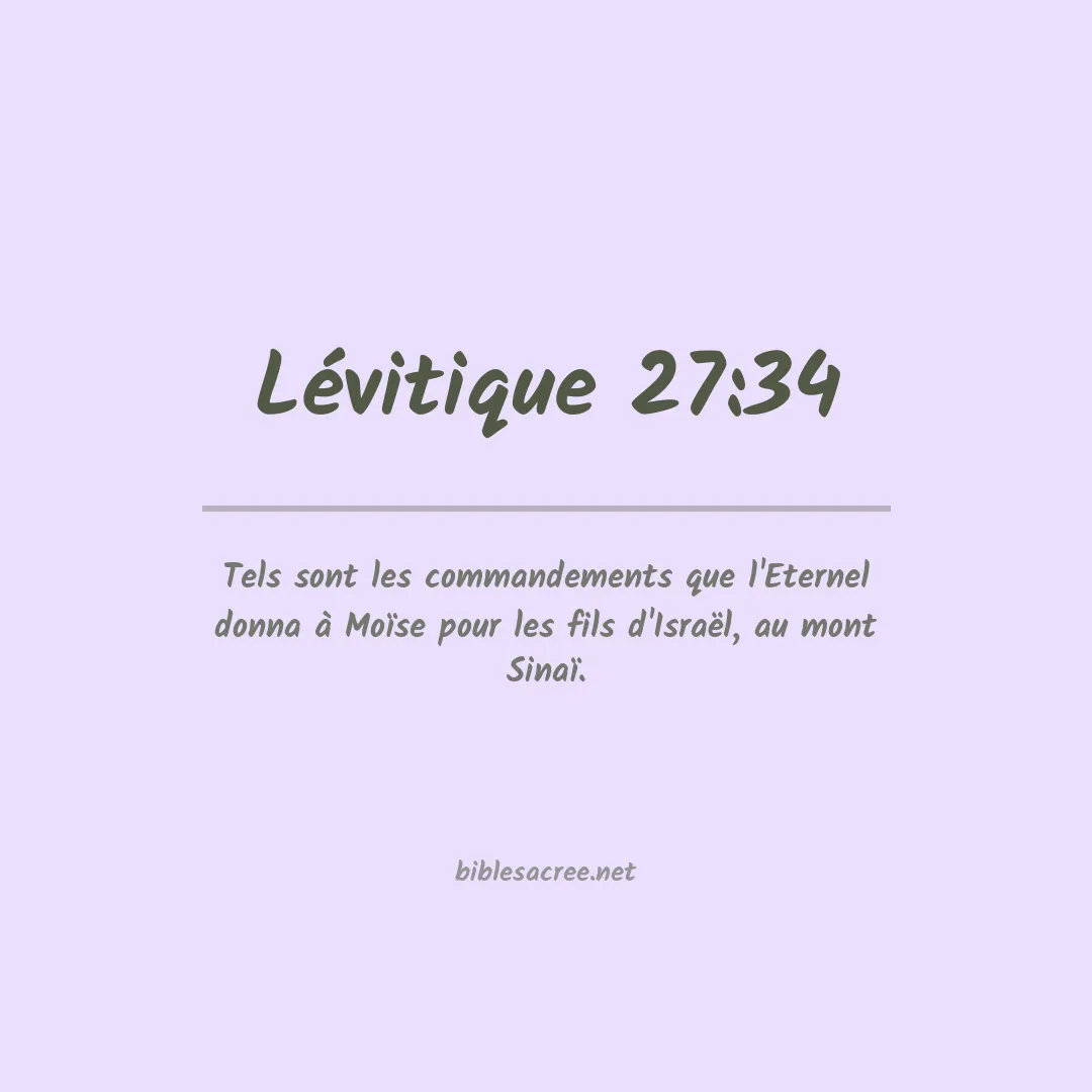 Lévitique - 27:34