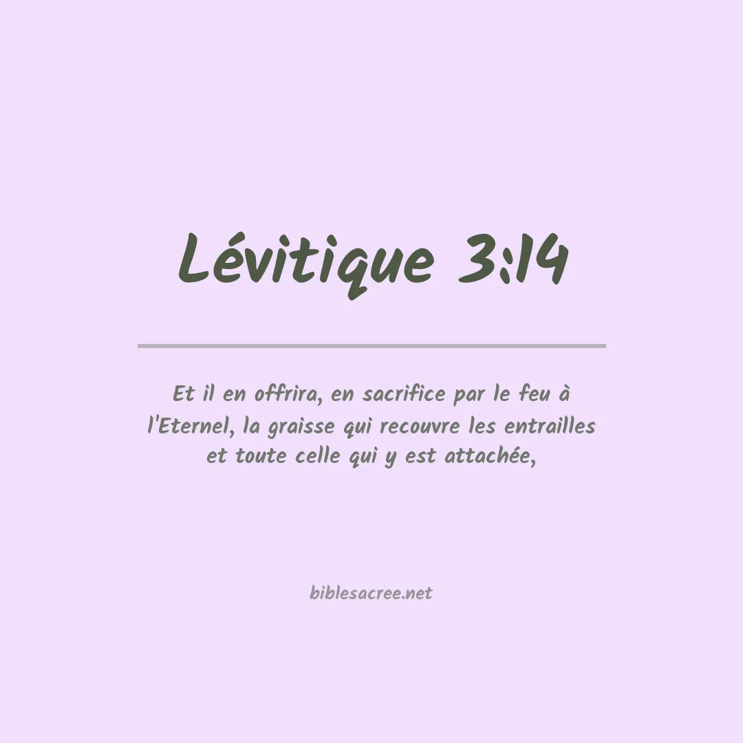 Lévitique - 3:14