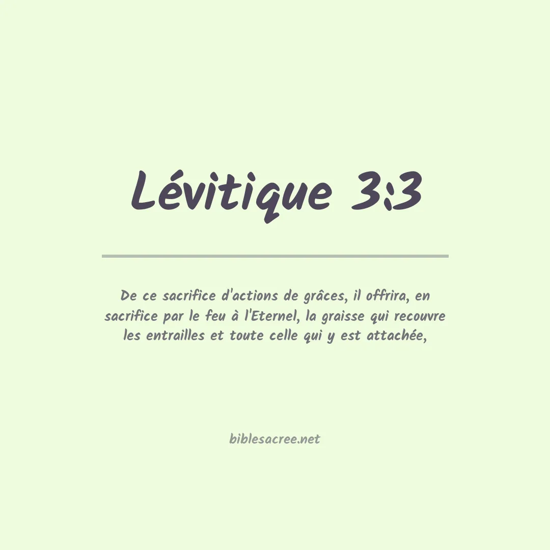 Lévitique - 3:3