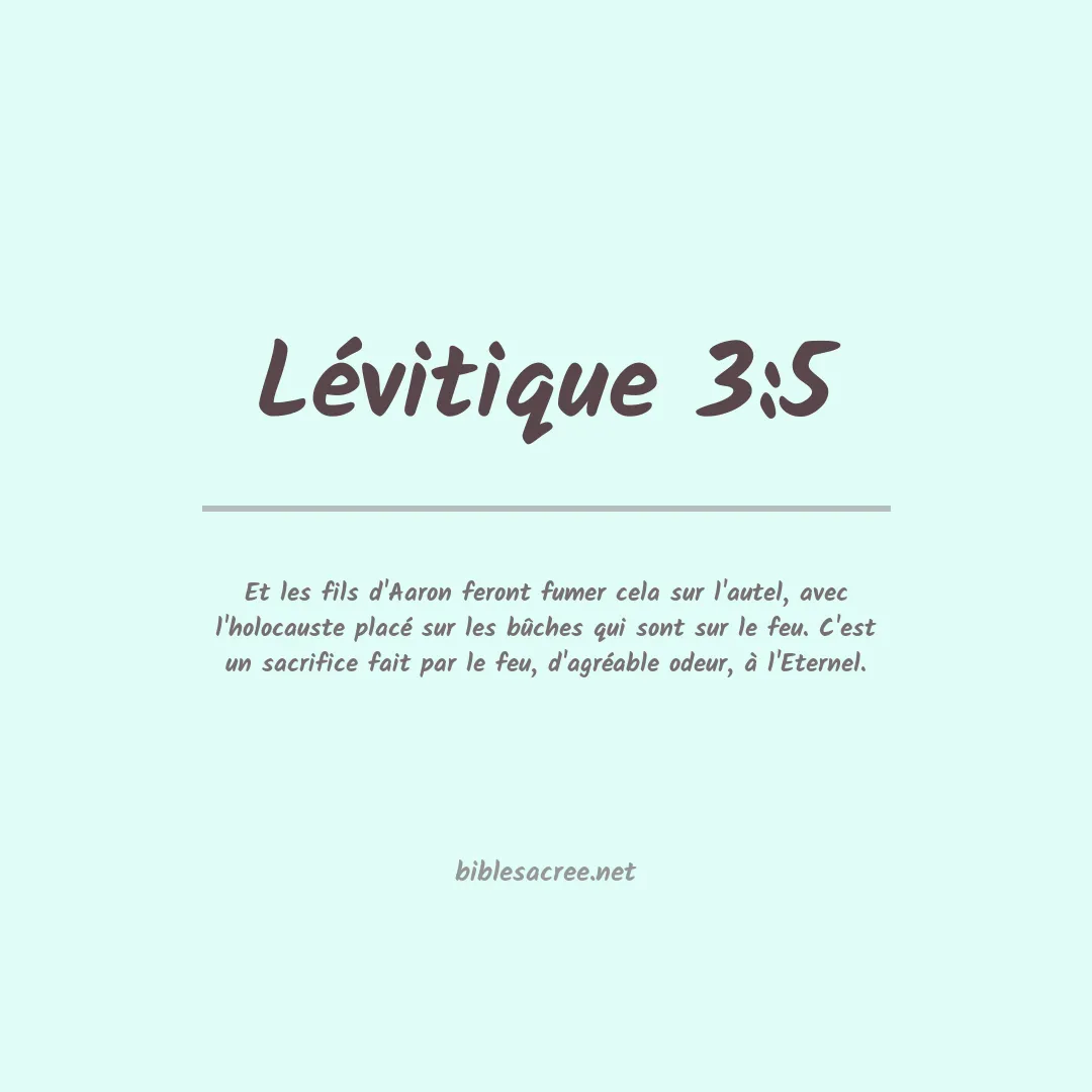 Lévitique - 3:5