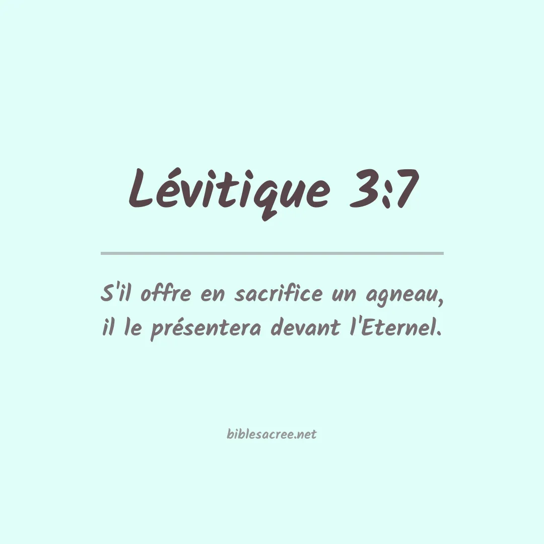 Lévitique - 3:7