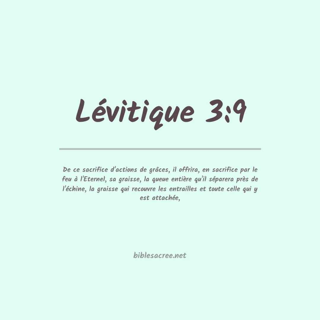 Lévitique - 3:9
