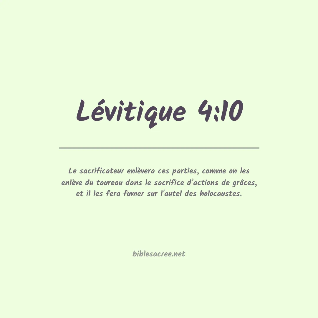 Lévitique - 4:10