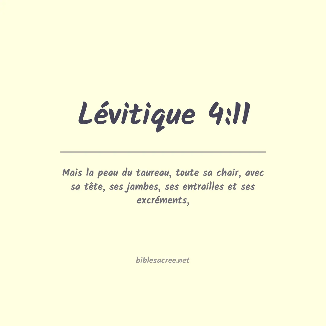 Lévitique - 4:11