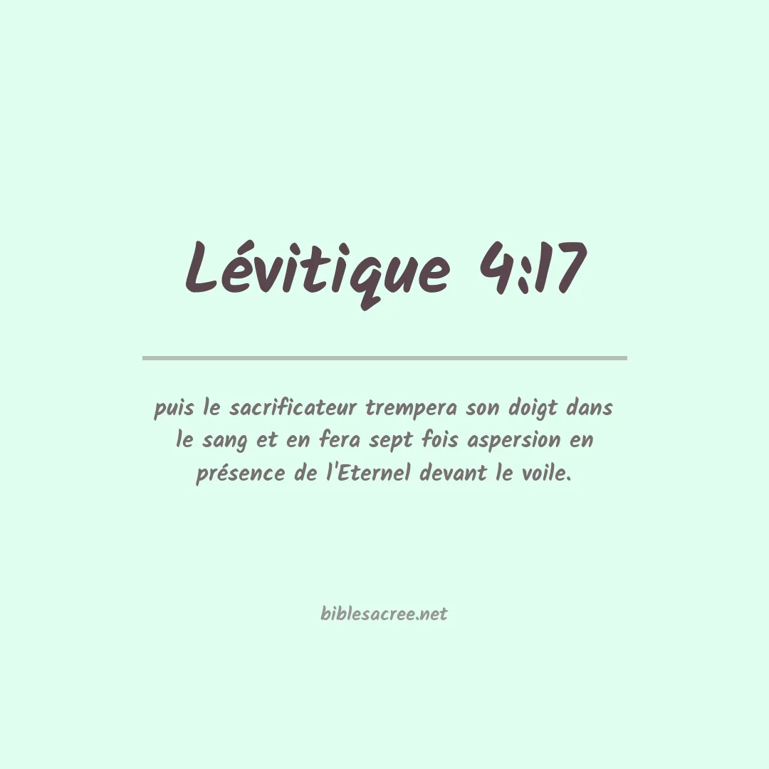 Lévitique - 4:17