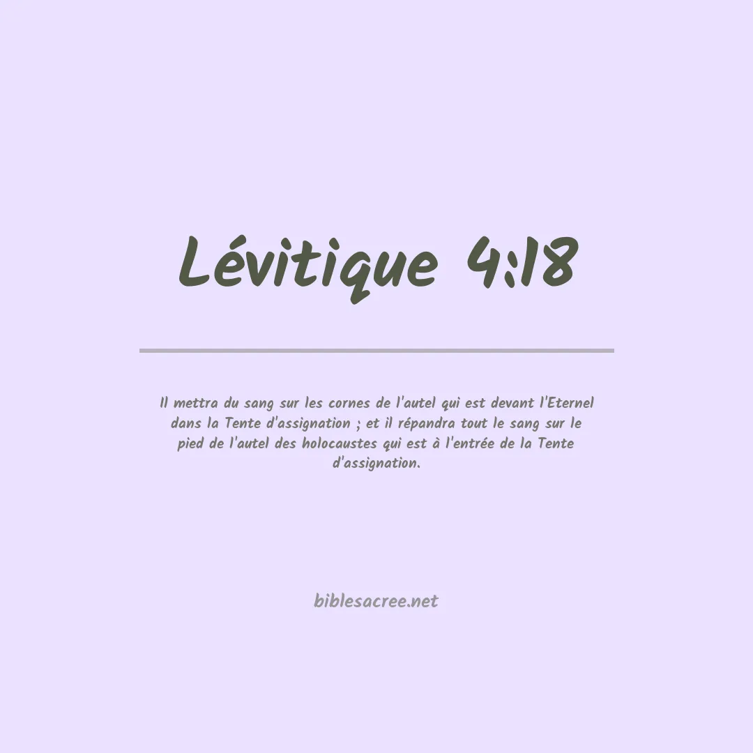 Lévitique - 4:18