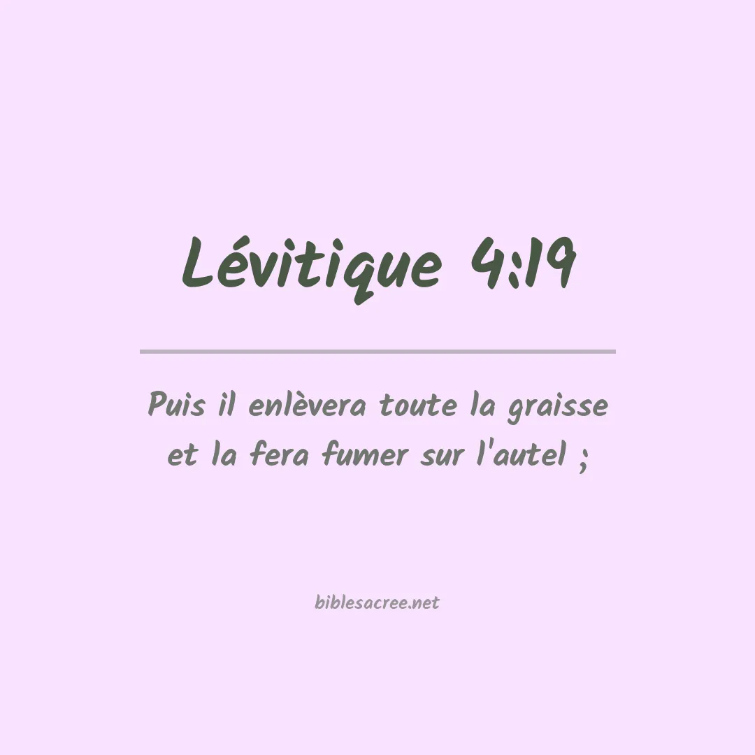 Lévitique - 4:19