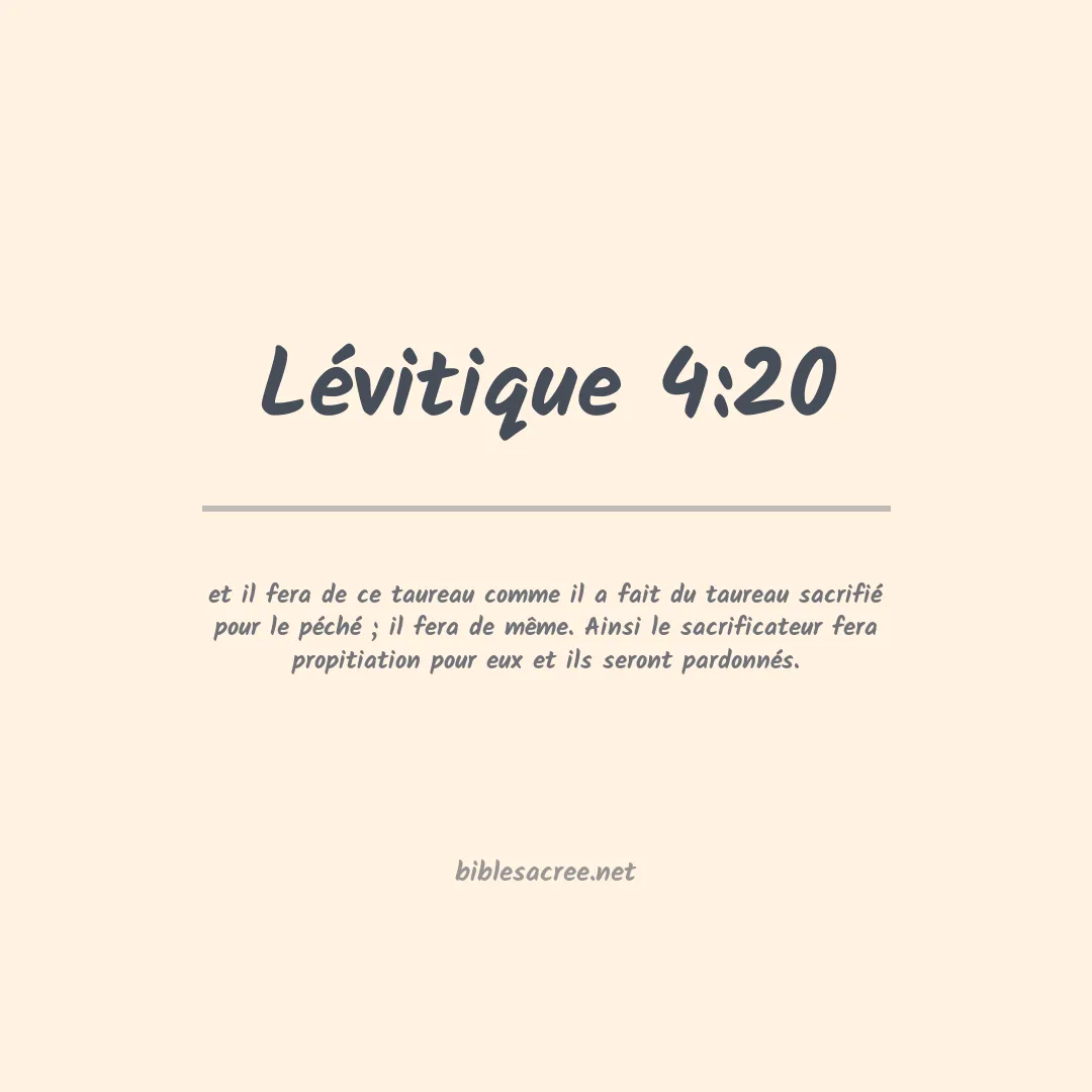 Lévitique - 4:20