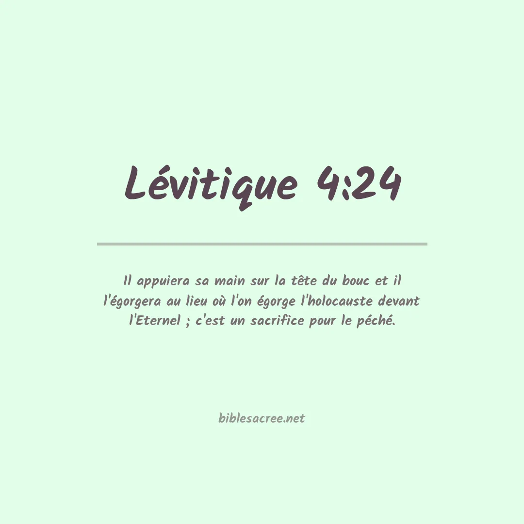 Lévitique - 4:24