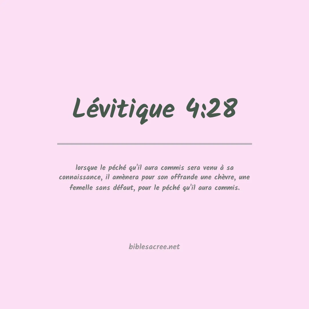 Lévitique - 4:28
