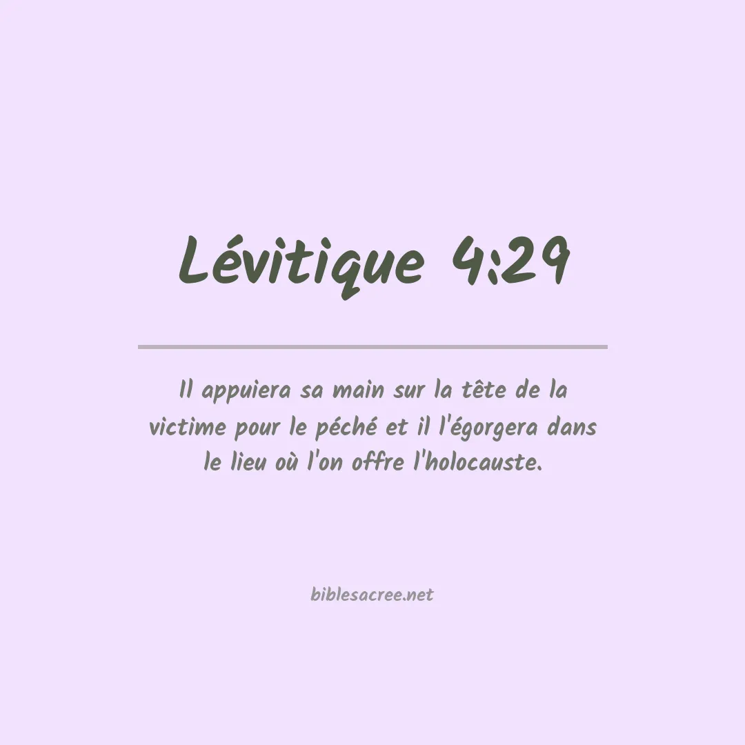 Lévitique - 4:29
