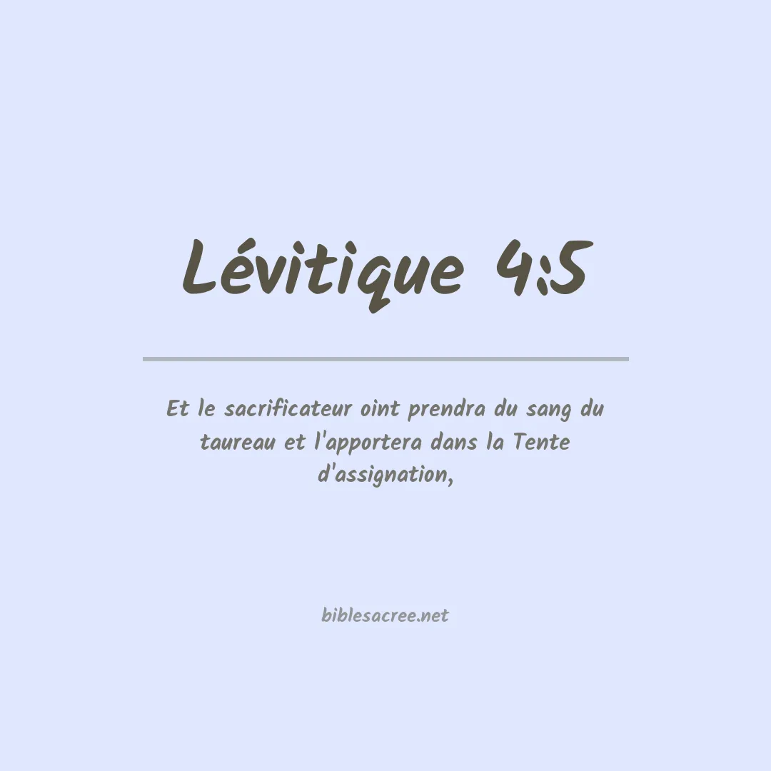 Lévitique - 4:5