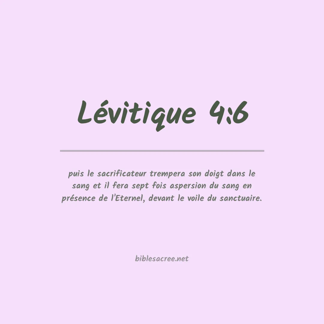 Lévitique - 4:6