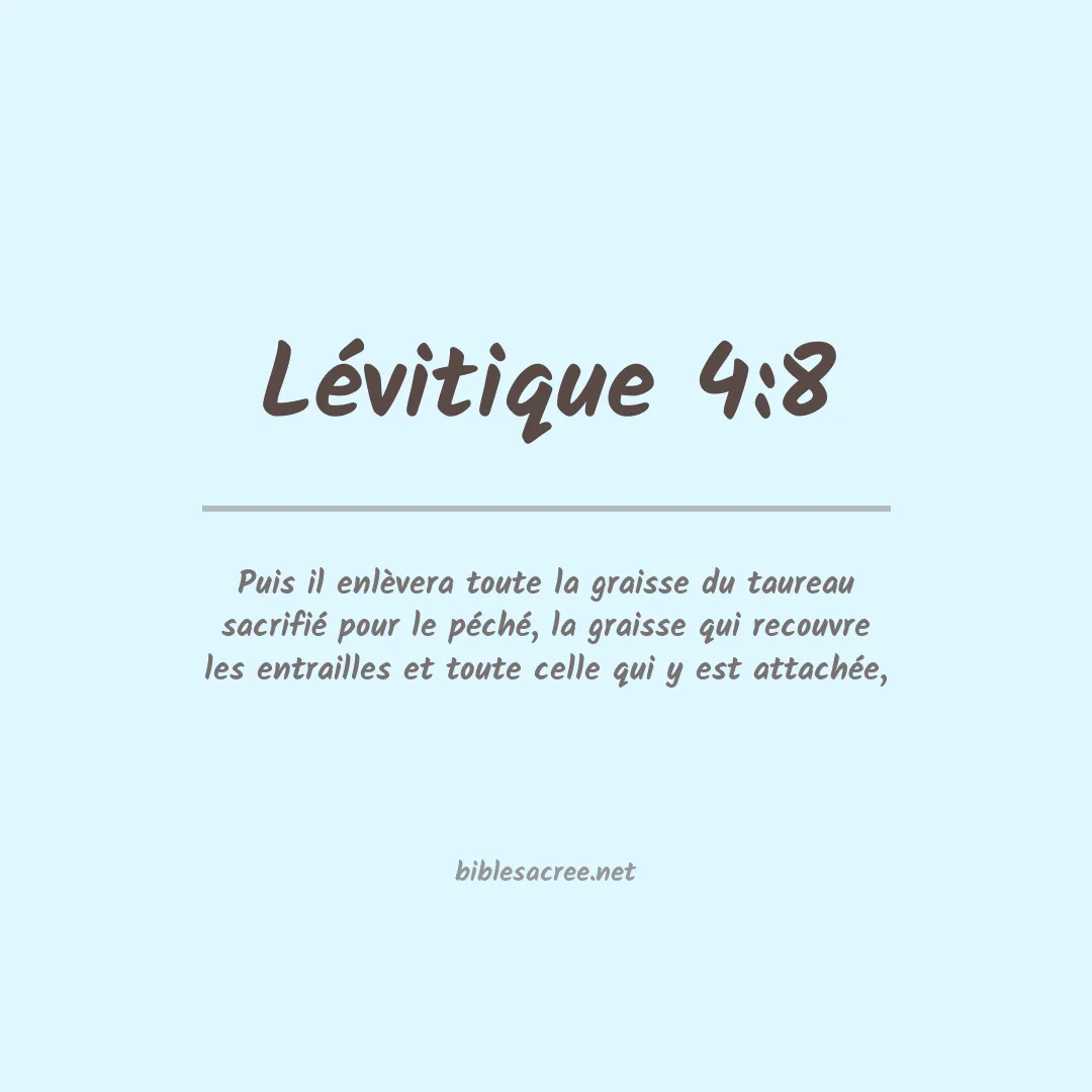Lévitique - 4:8